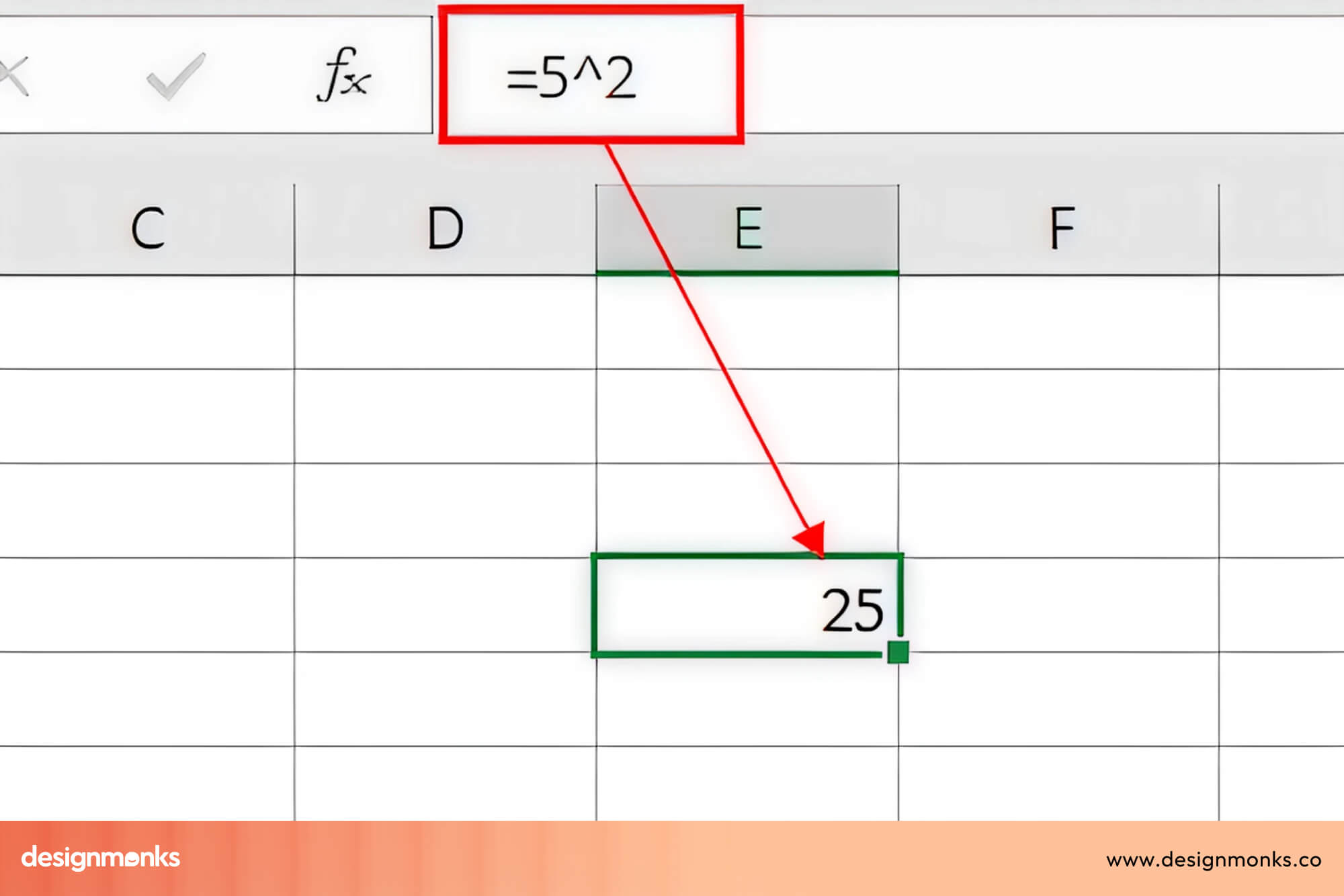 Caret in spreadsheet