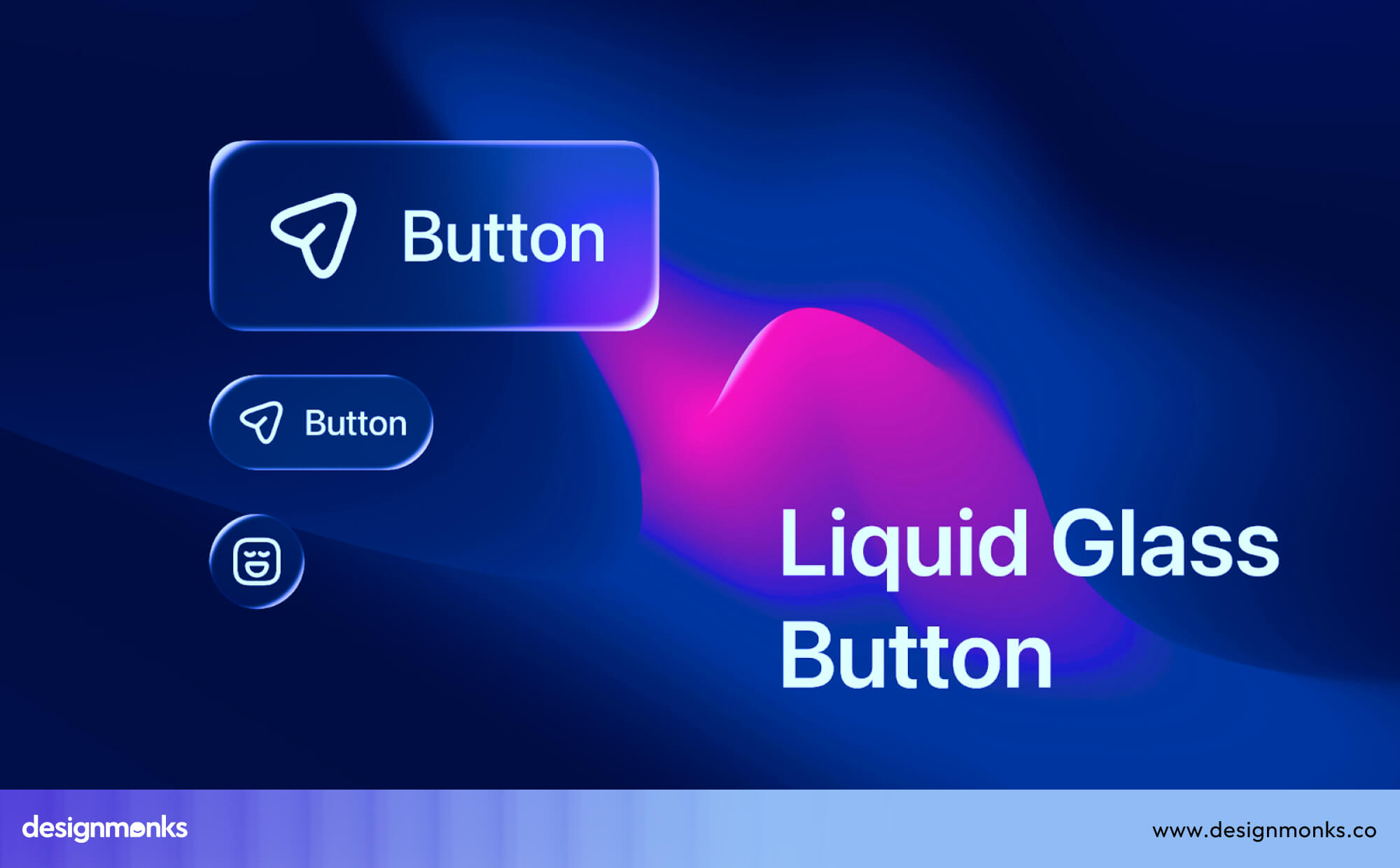 Glass Button UI