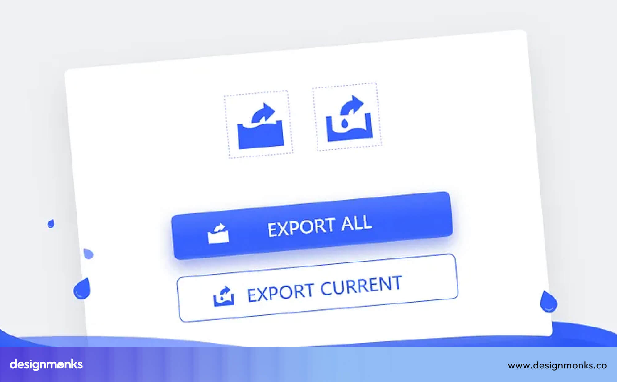 Export Button UI
