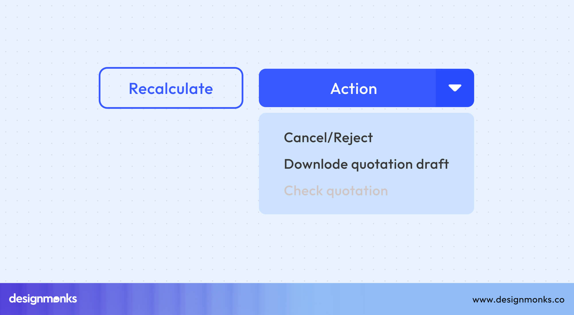Multi-action Button UI