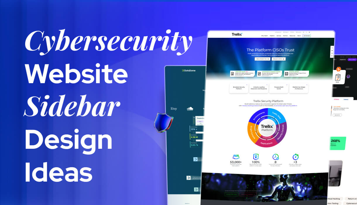 Cybersecurity Website Sidebar Design Ideas