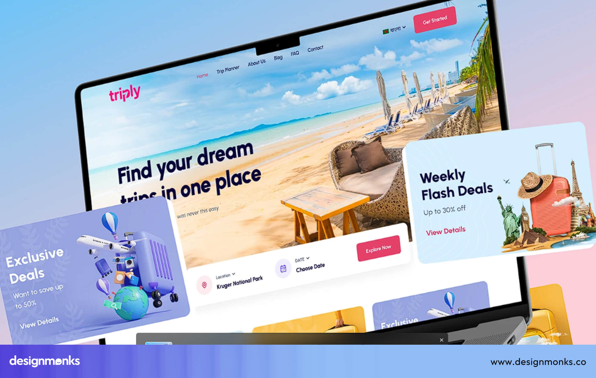 Travel Website Design